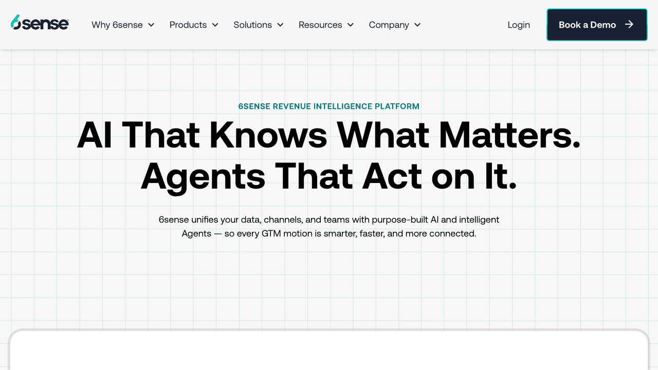 6sense homepage