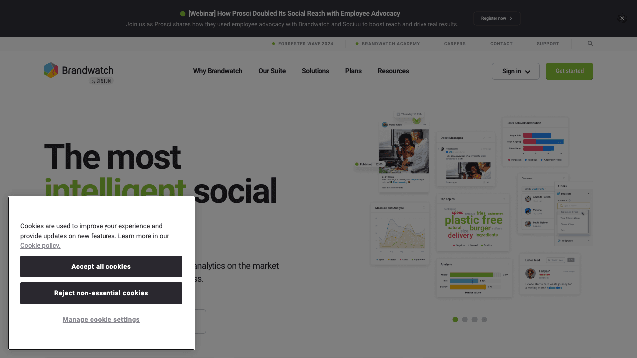 Brandwatch homepage
