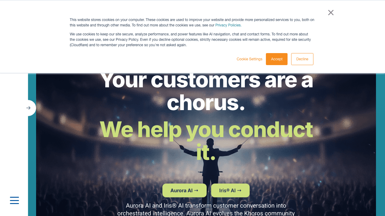 Khoros homepage