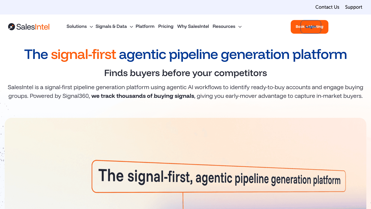 SalesIntel homepage