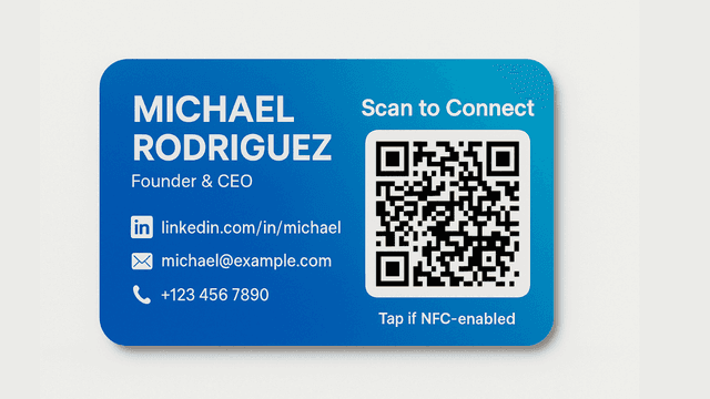How to Put LinkedIn on a Business Card (QR Codes + Examples 2026)