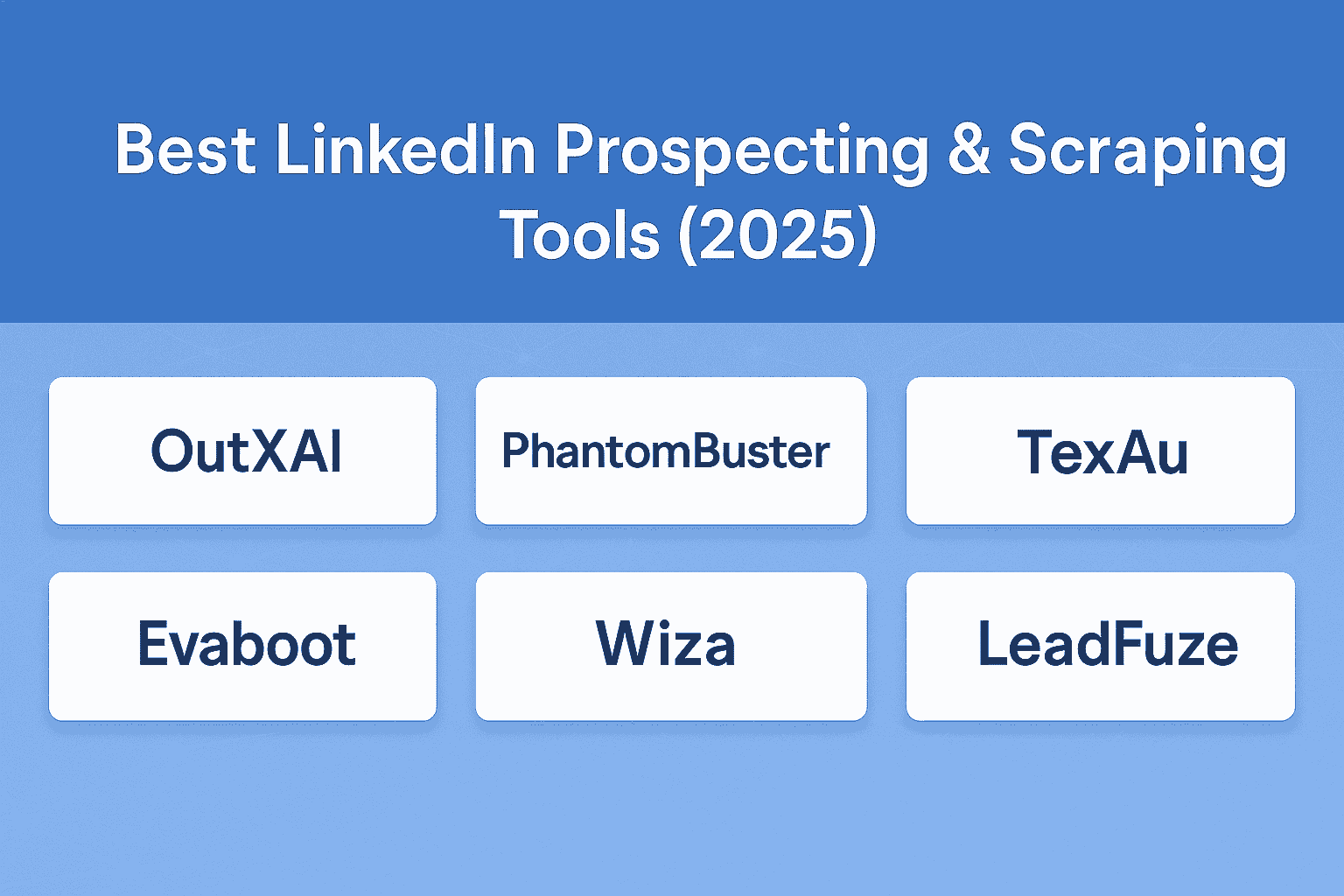 Best LinkedIn prospecting and scraping tools