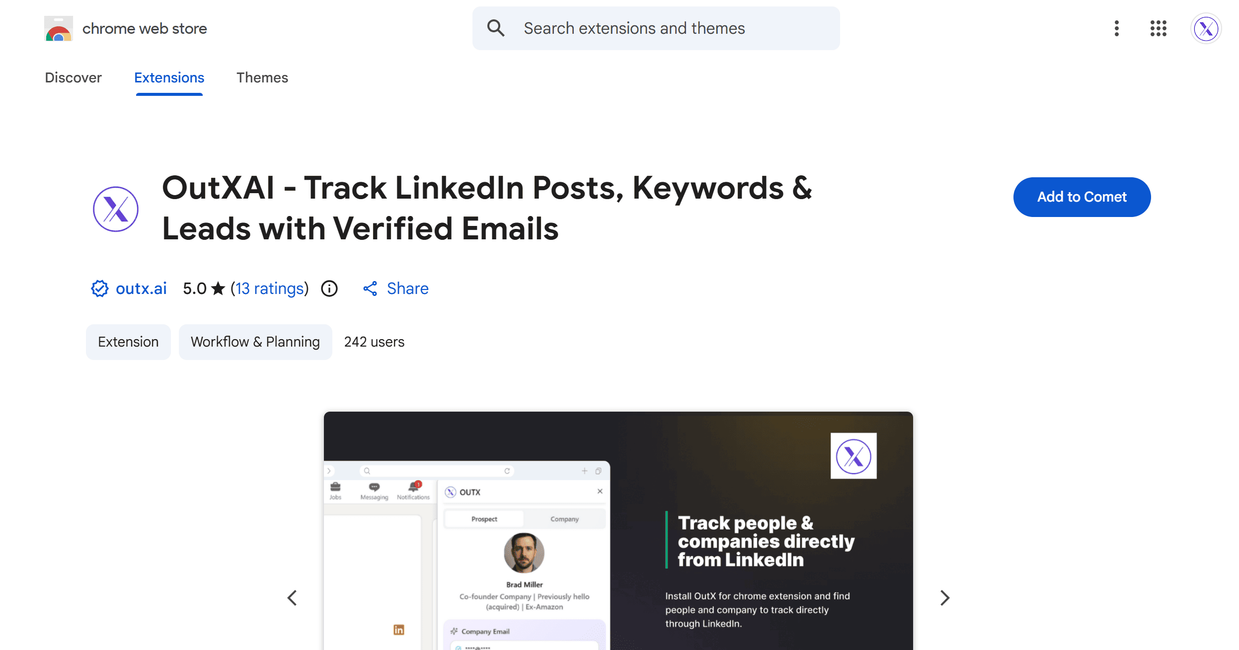 Install the OutXAI Chrome Extension