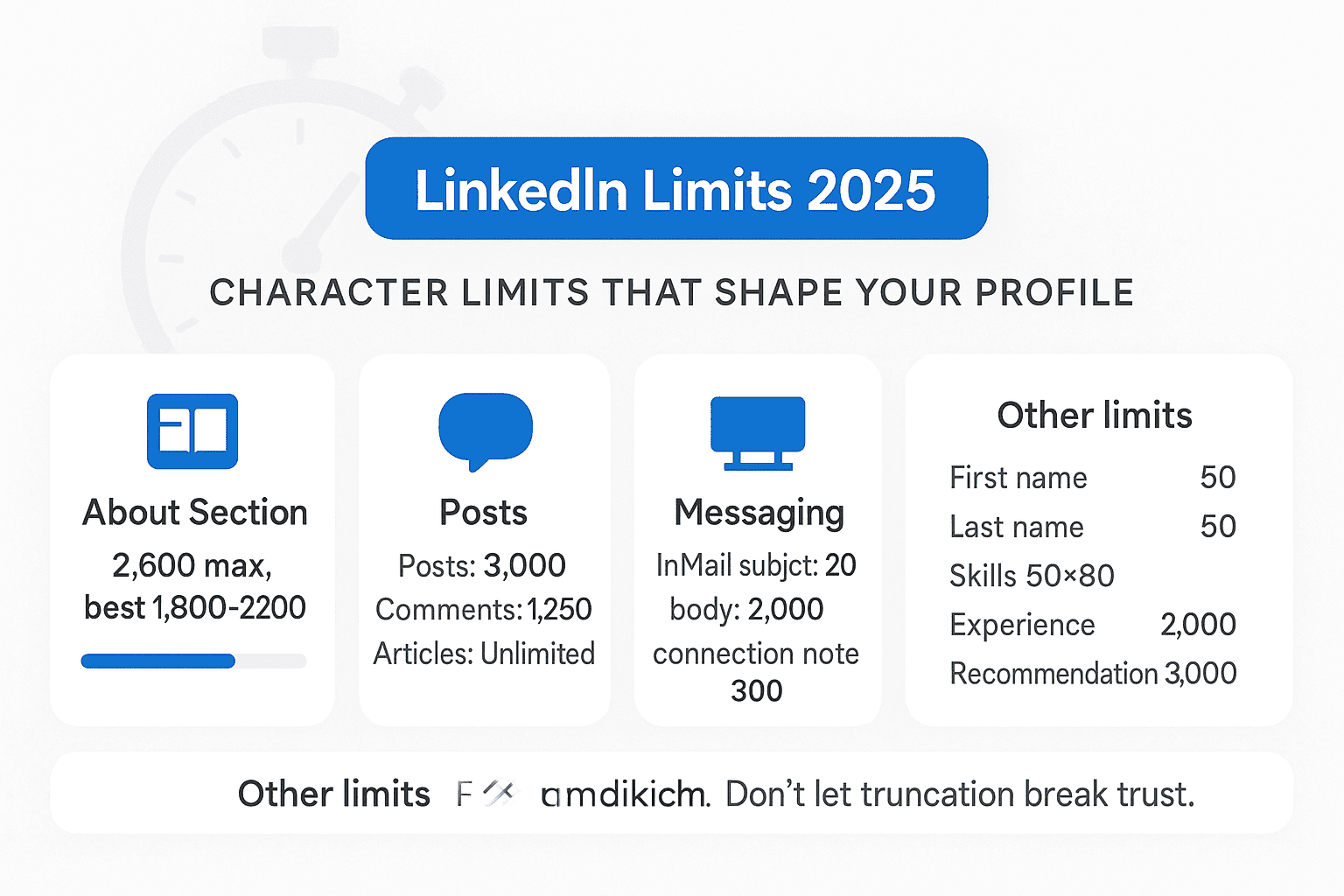 LinkedIn About Section Character Limit 2025
