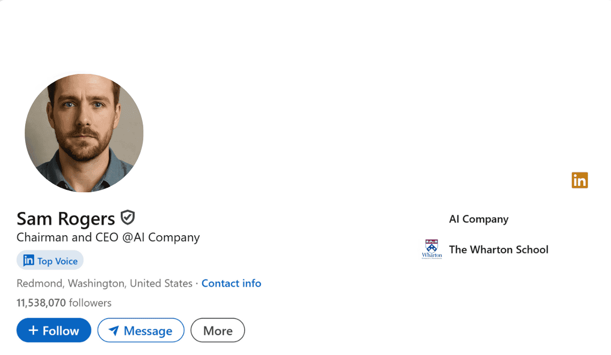 Linkedin profile