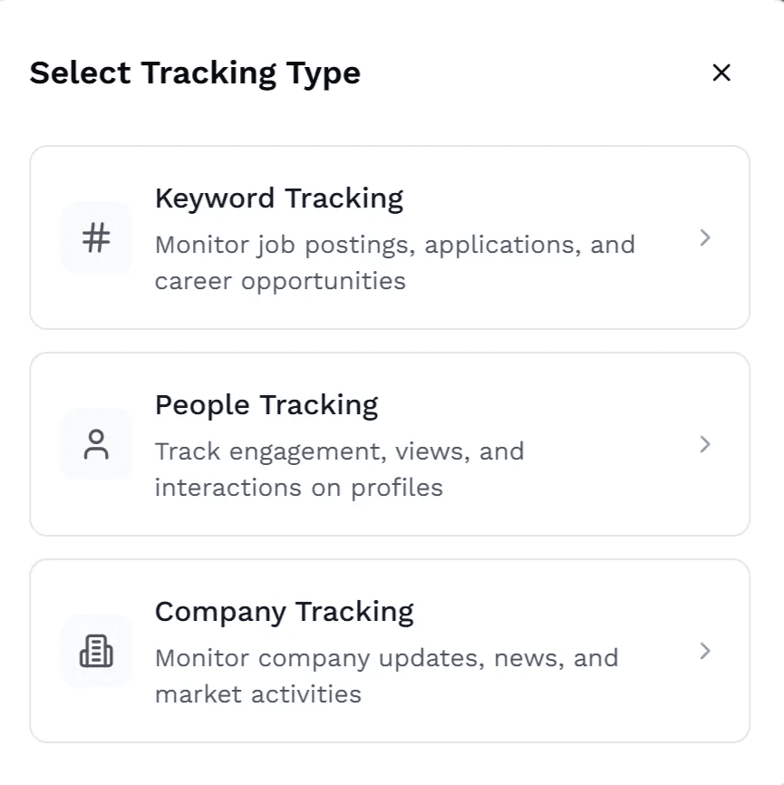 Tracking type