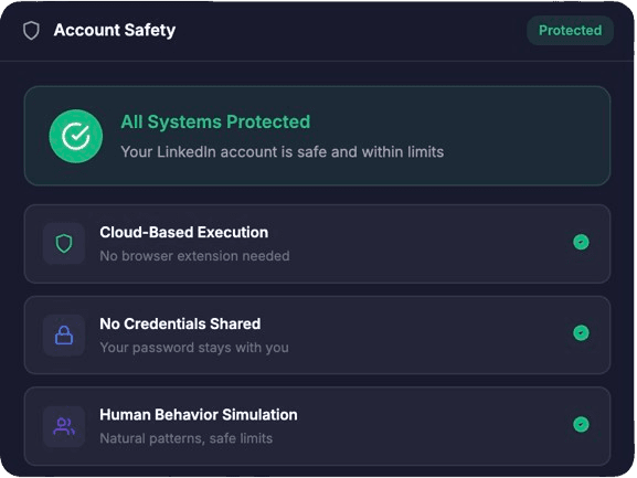 Account safety visualization