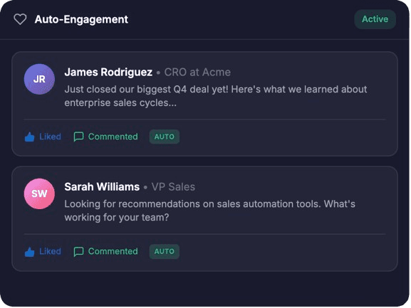Auto-Engagement feature visualization