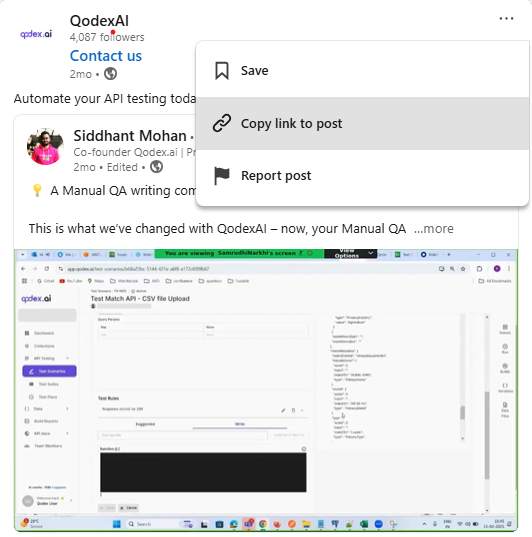  Copy the Video URL.